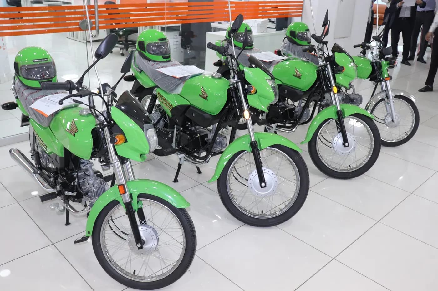 Successful applicants receiving their new bikes under the CM Punjab E-Bike Scheme