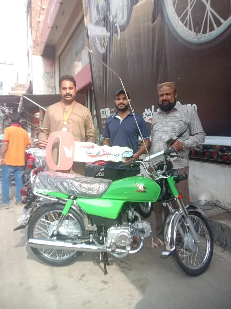 Scheme beneficiaries collecting their new bikes — delivery photo 7